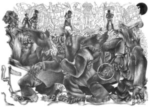 30" x 42" Graphite on Paper