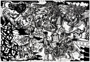 24" x 36" Linoleum Cut Print