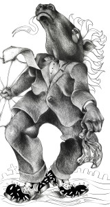 36" x 72" Graphite on Paper